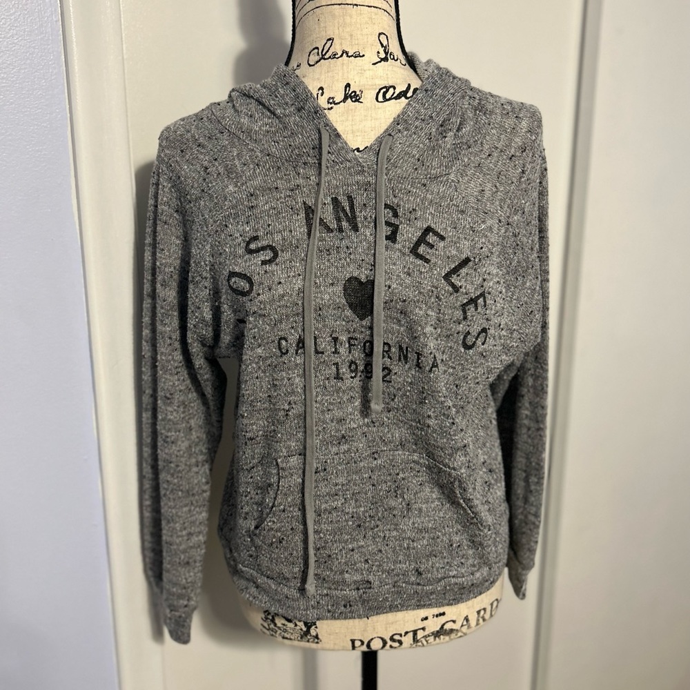Stranded Gray Hoodie cropped‎